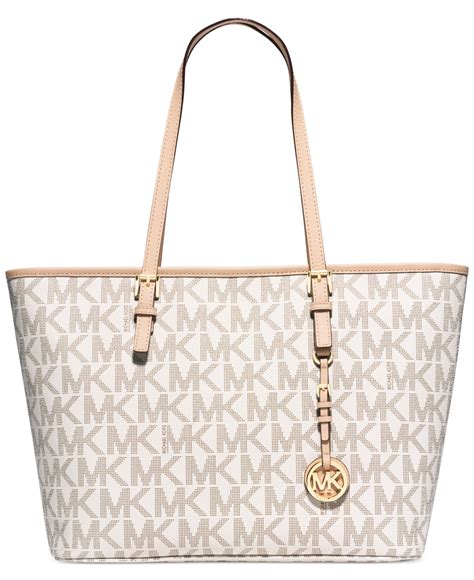 michael kors white jet set travel tote|Michael Kors packable tote.